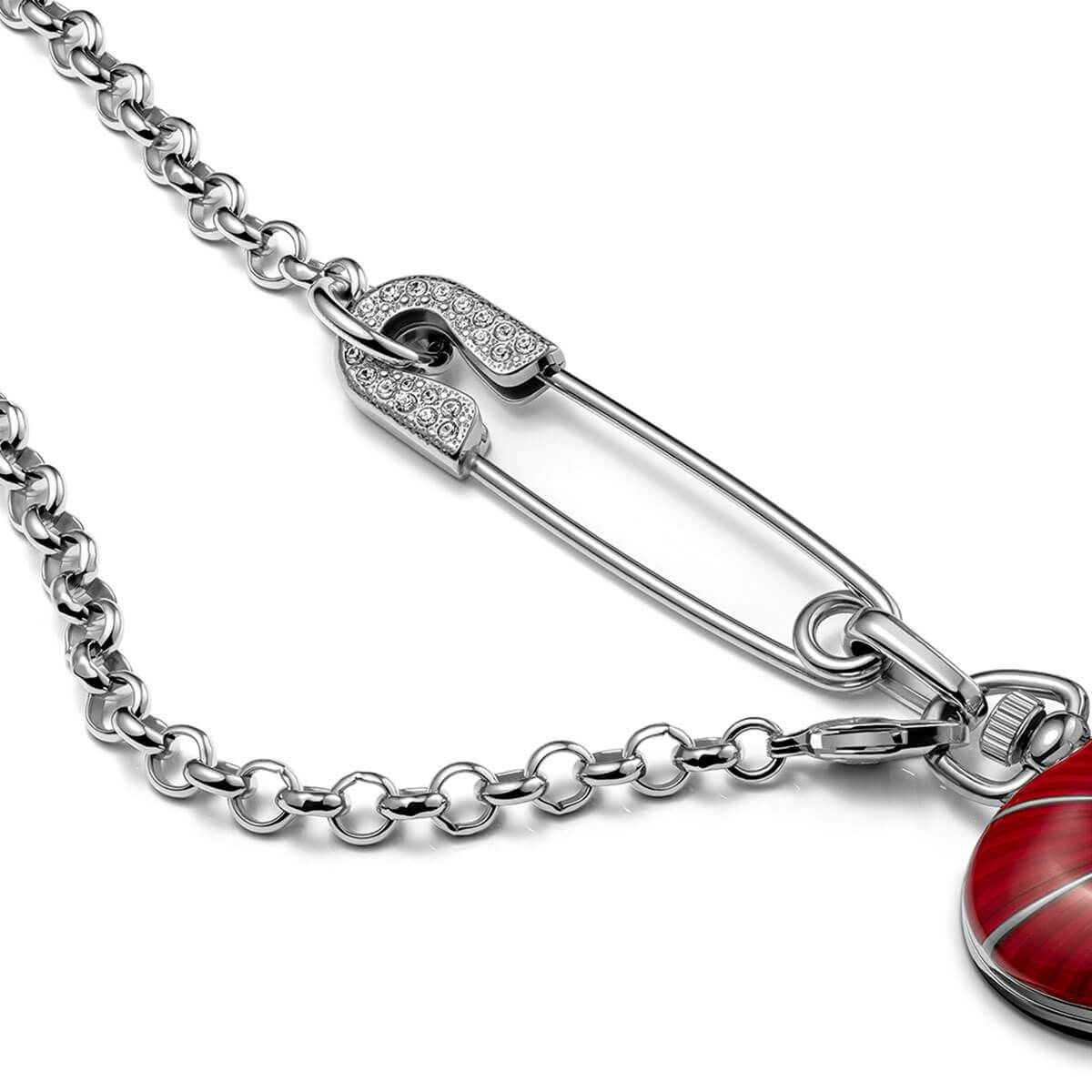 Vivienne Westwood Heart Pendant 32mm Red Watch