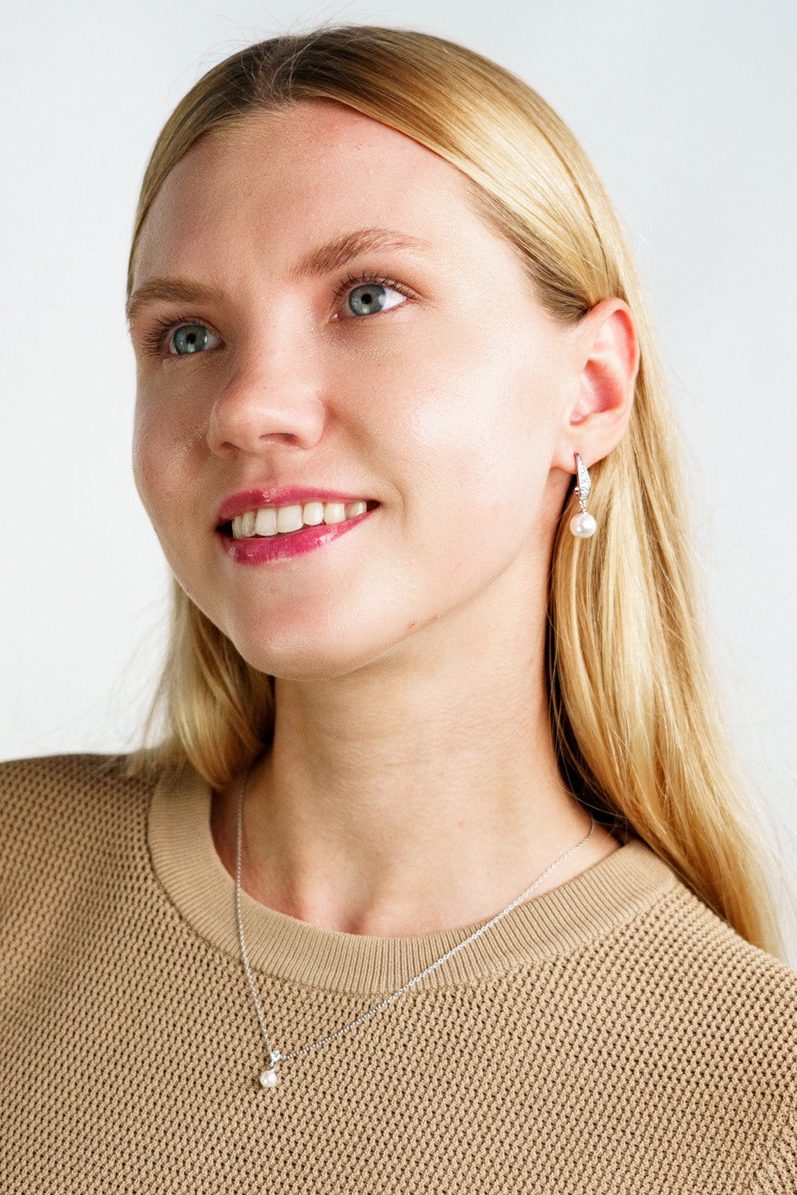 ADAGIO SERENE SHINE PEARL EARRINGS SILVER