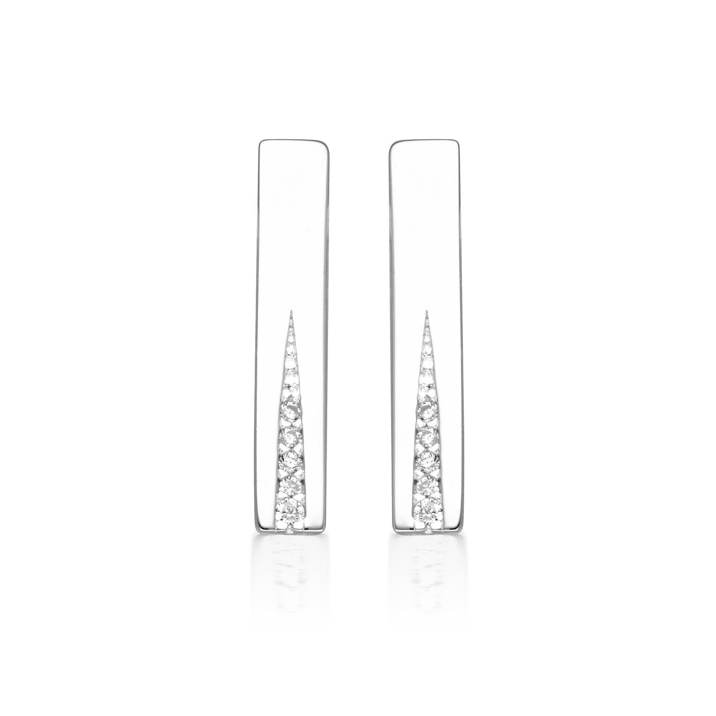 GEORGINI THE LAYERED EDIT GILDED EARRINGS SILVER
