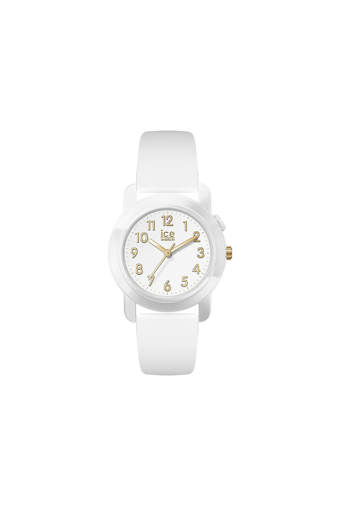 Ice Find Analog White Gold Silicon Strap Size Small Watch