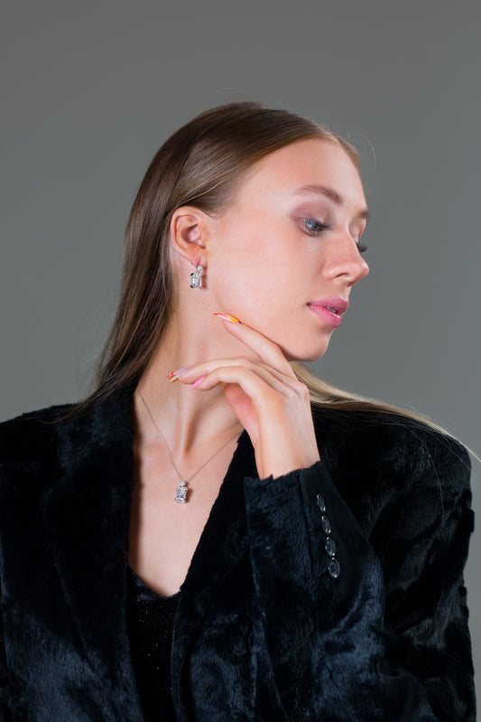 SUMMER SORBET BUBBLEGUM BLOSSOM MULTI COLOURED EARRINGS SILVER