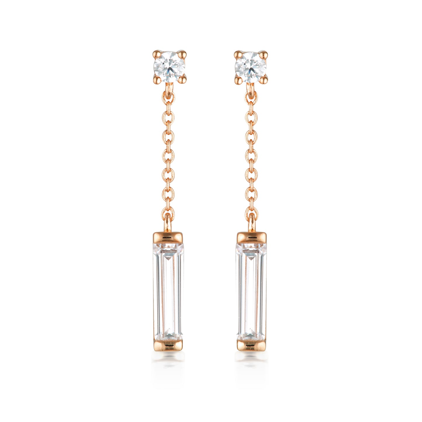 GEORGINI THE LAYETED EDIT TLIETA EARRING ROSE GOLD
