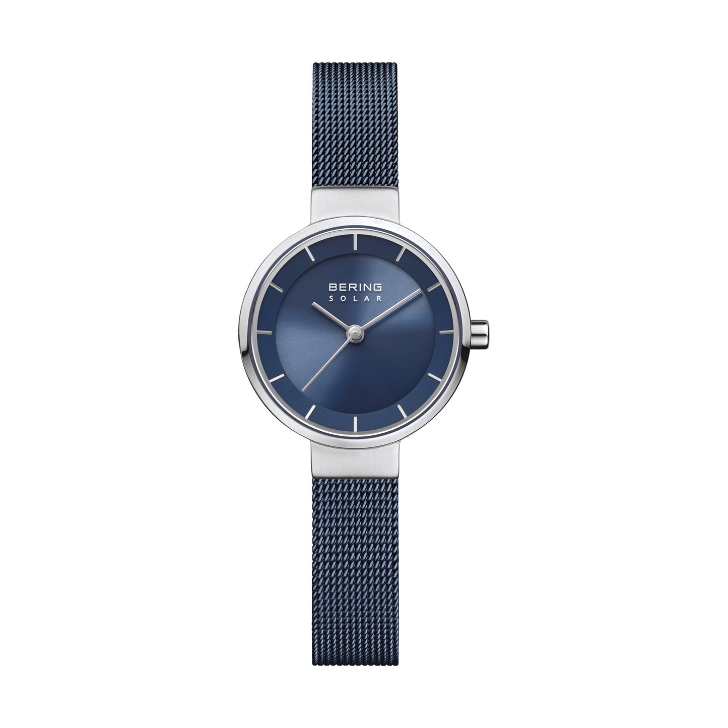 Bering Solar 27mm Blue Milanese Strap Watch