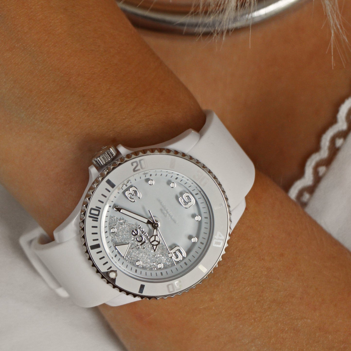 ICE crystal - White silver - Smooth