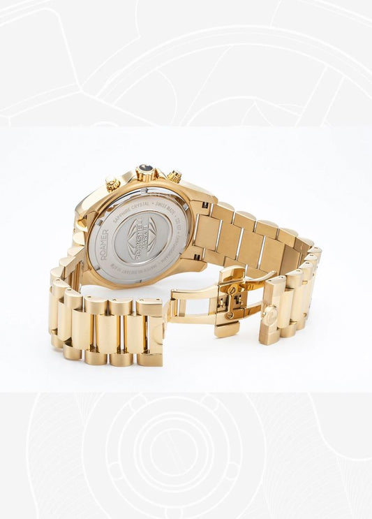 Roamer Rockshell Mark III Gold Chronograph
