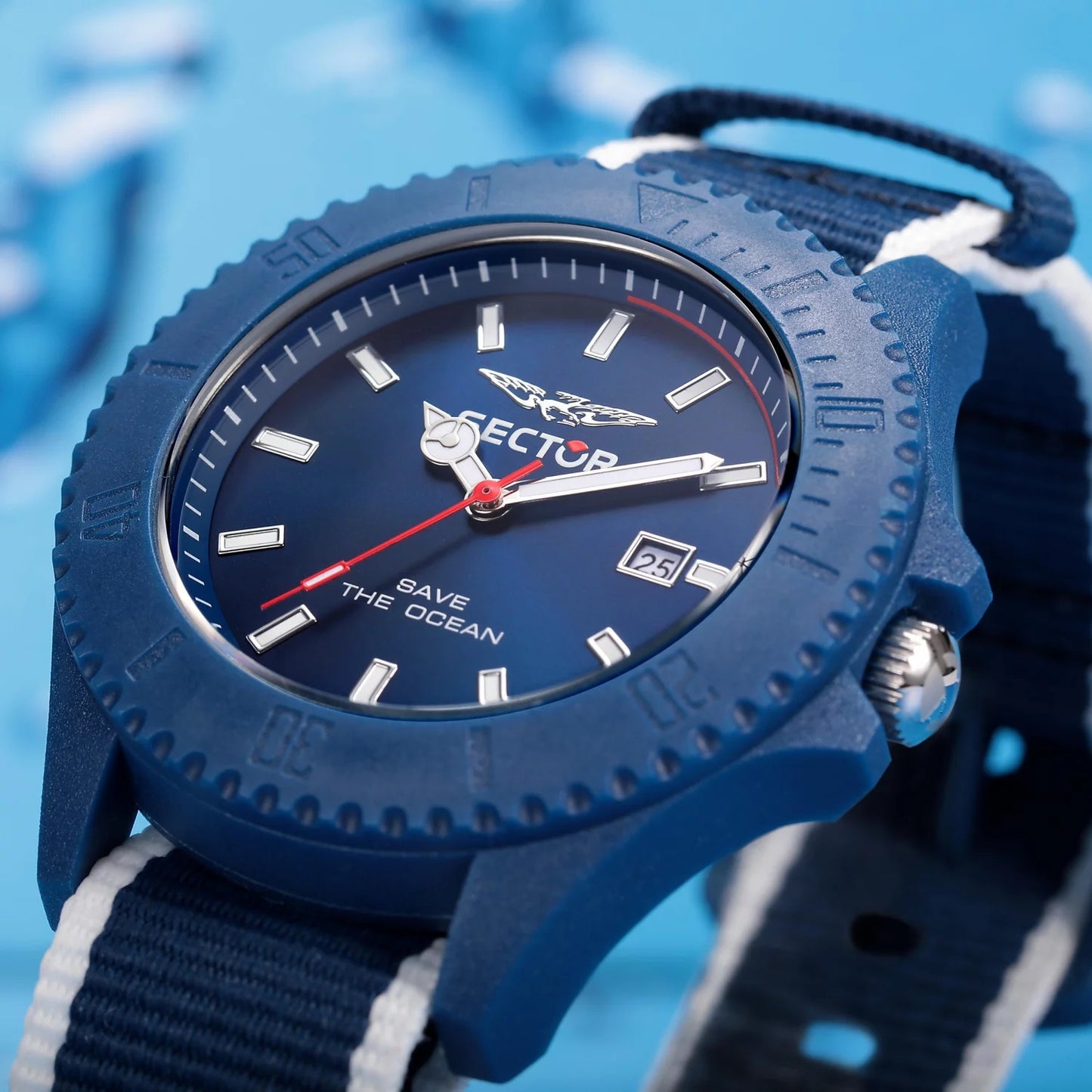 Sector Save The Ocean Blue Nato Watch