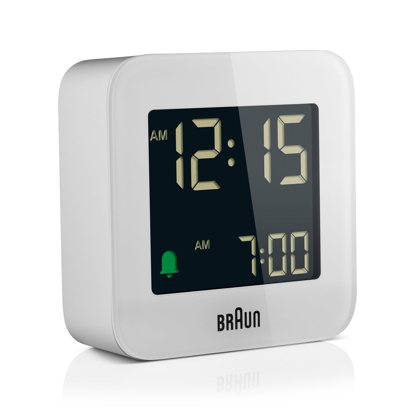 Braun Digital Travel Alarm Clock White