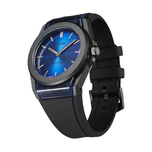 D1 Milano Carbonlite Blue 40.5mm Watch