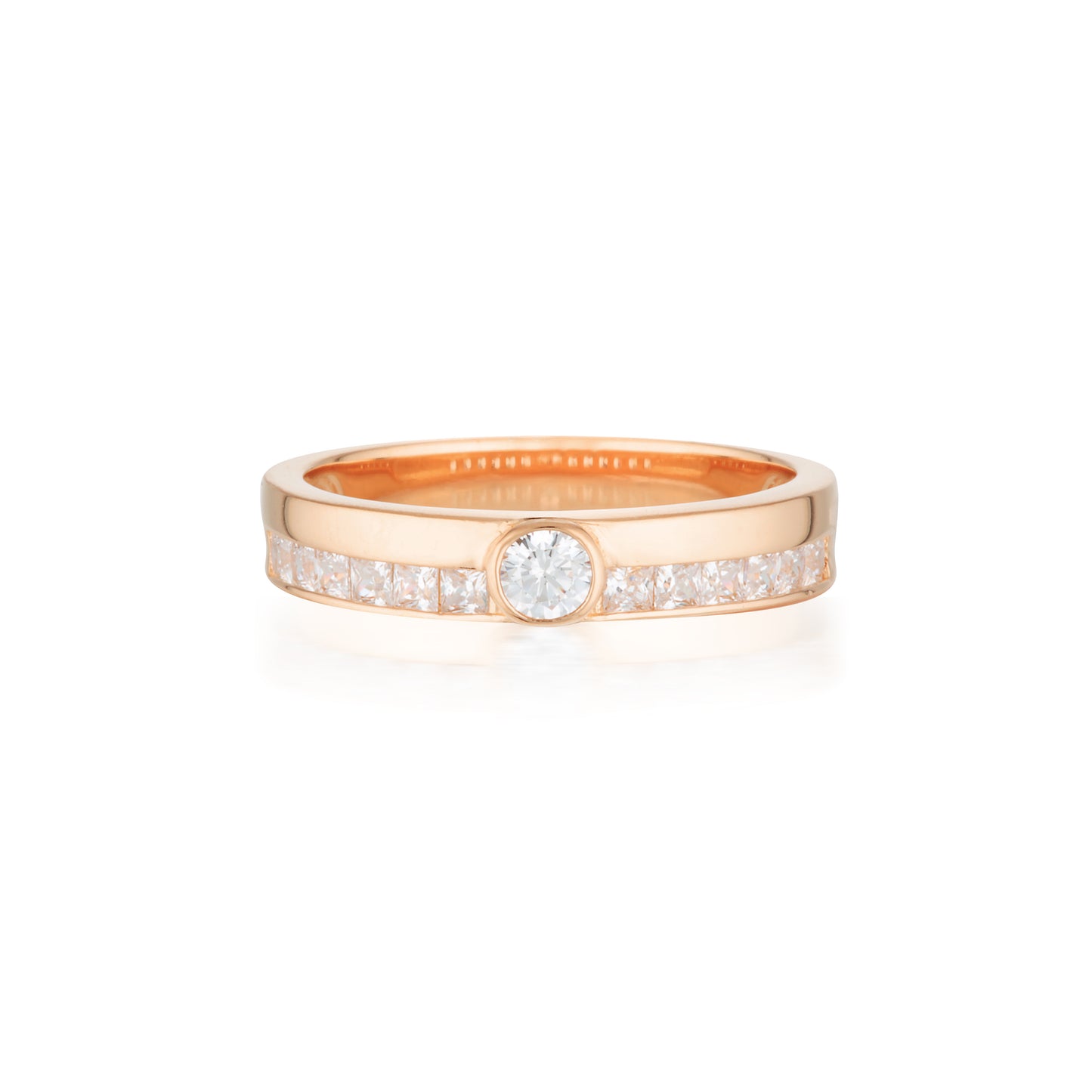GEORGINI STELLAR LIGHTS ROSE GOLD ORION RING