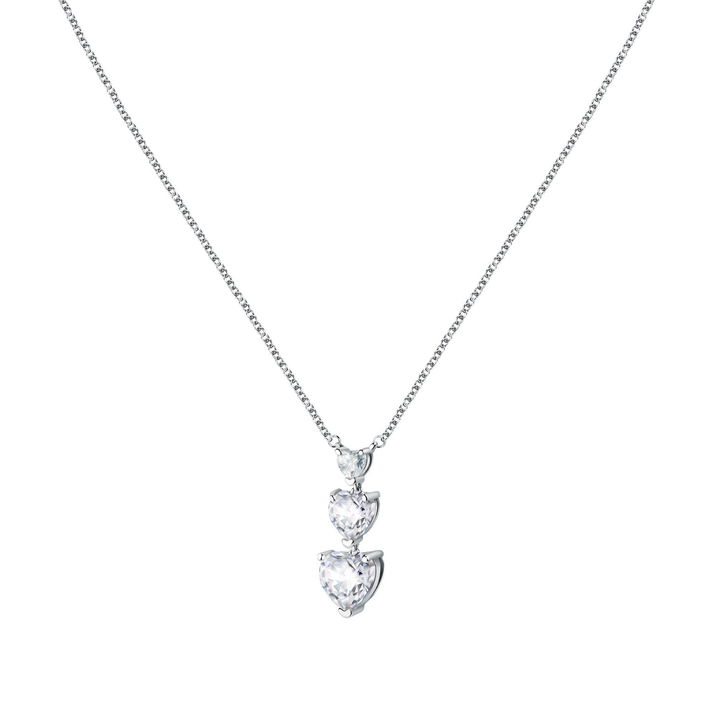 Chiara Ferragni Diamond Heart Silver Pendant