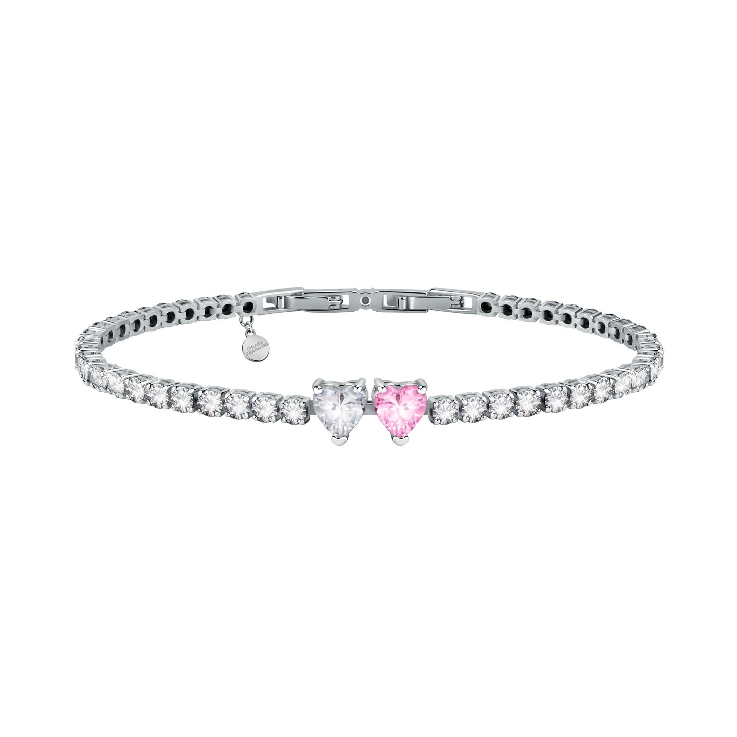 Chiara Ferragni Diamond Heart White and Fairytale Tennis Bracelet