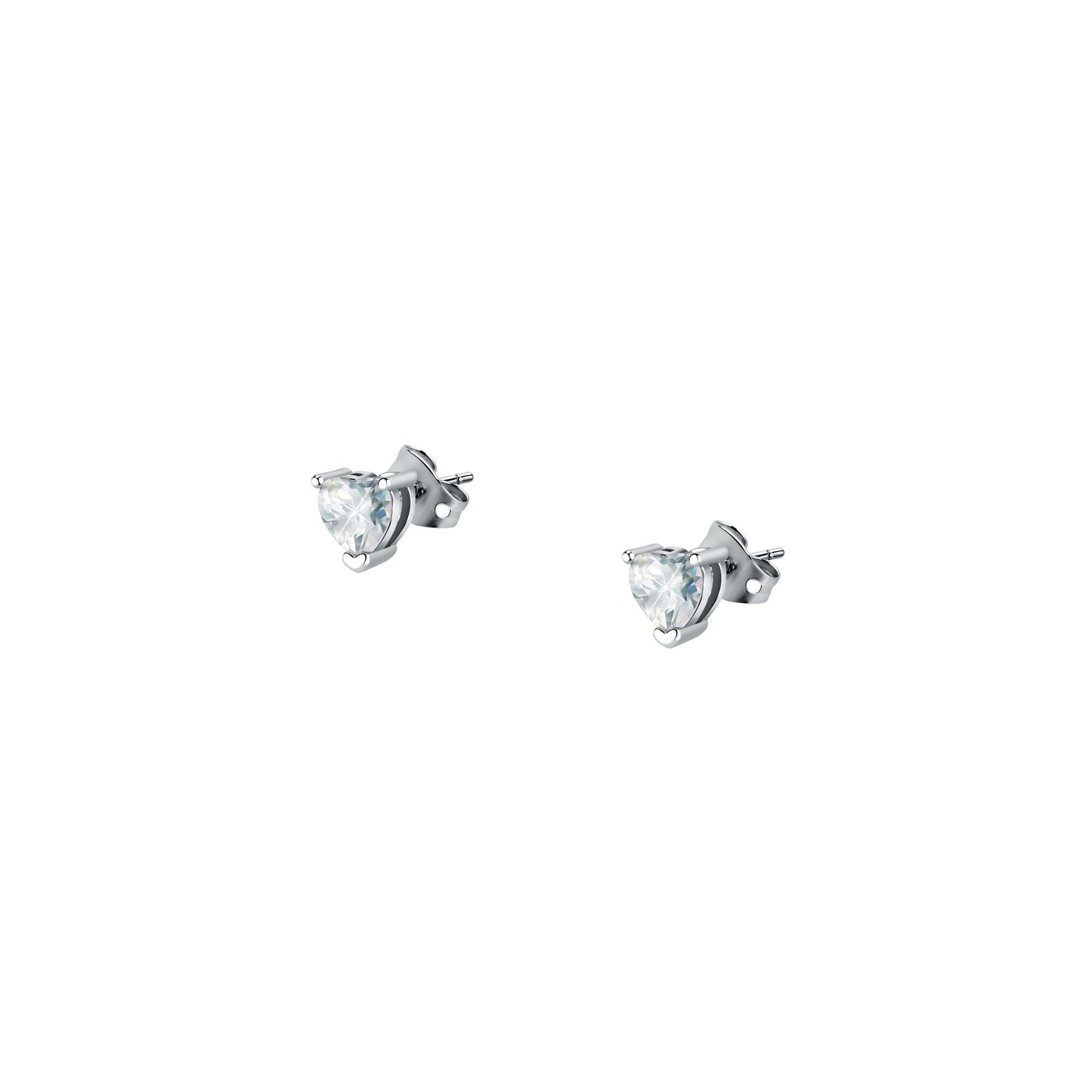 Chiara Ferragni Diamond Heart White Heart Earrings