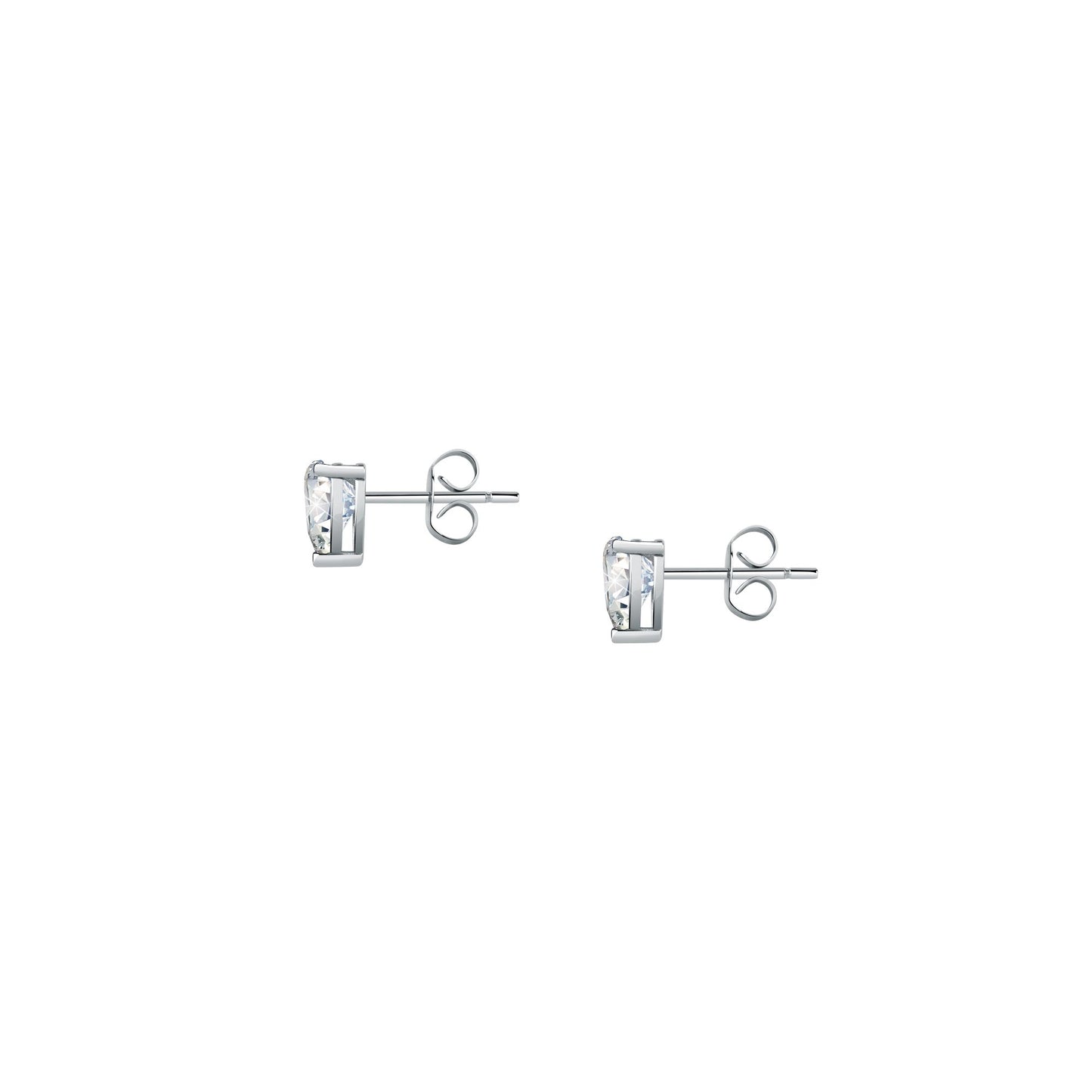 Chiara Ferragni Diamond Heart White Heart Earrings