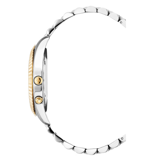 JDM Inspiration Moonphase Day-Date Two Tone White 5 ATM