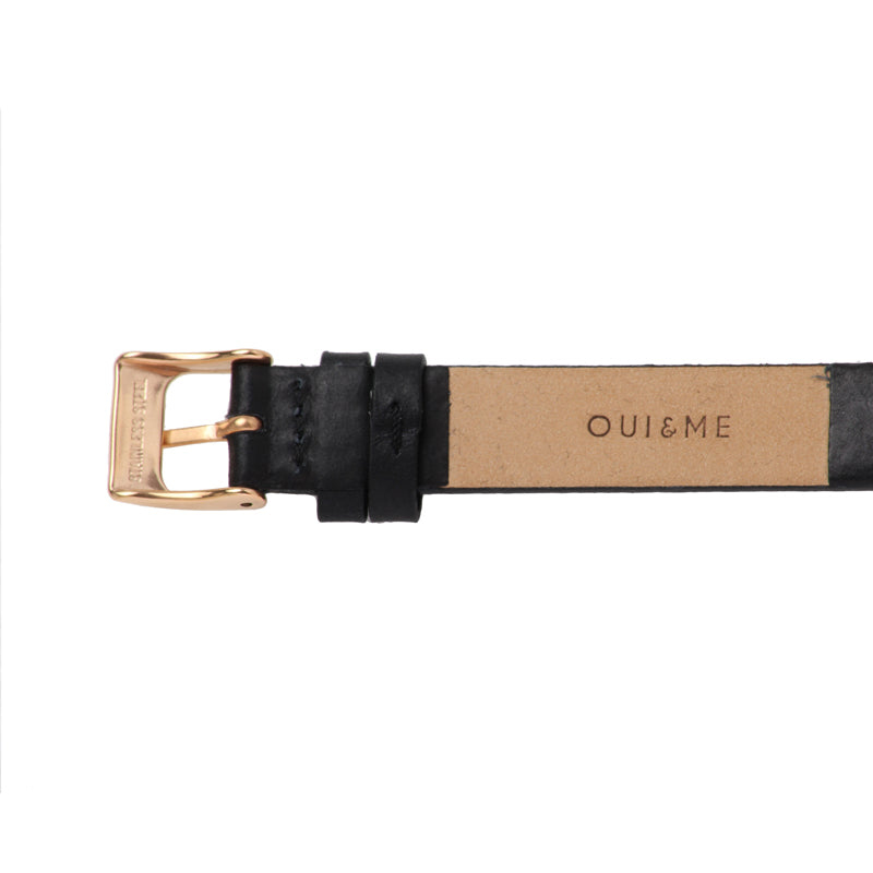 Oui&Me Fleurette 34mm Floral Black Watch