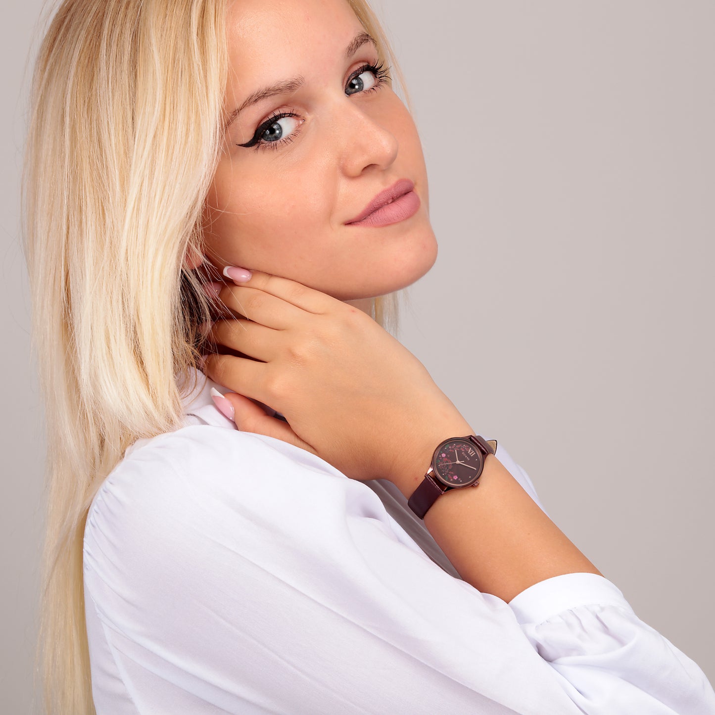 Oui&Me Bichette 28mm Burgundy Watch