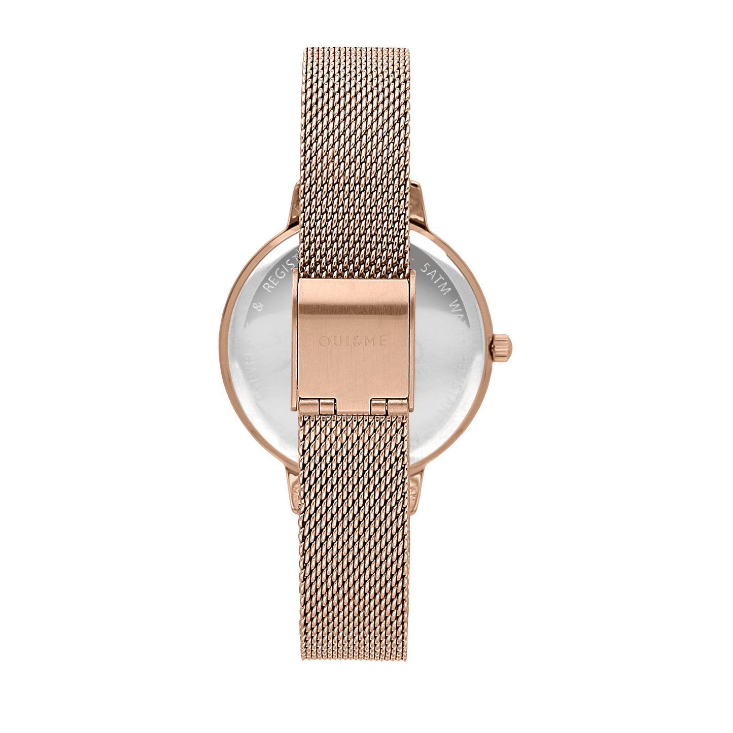 Oui&Me Fleurette Real Flowers 34mm Rose Gold Floral Dial Watch