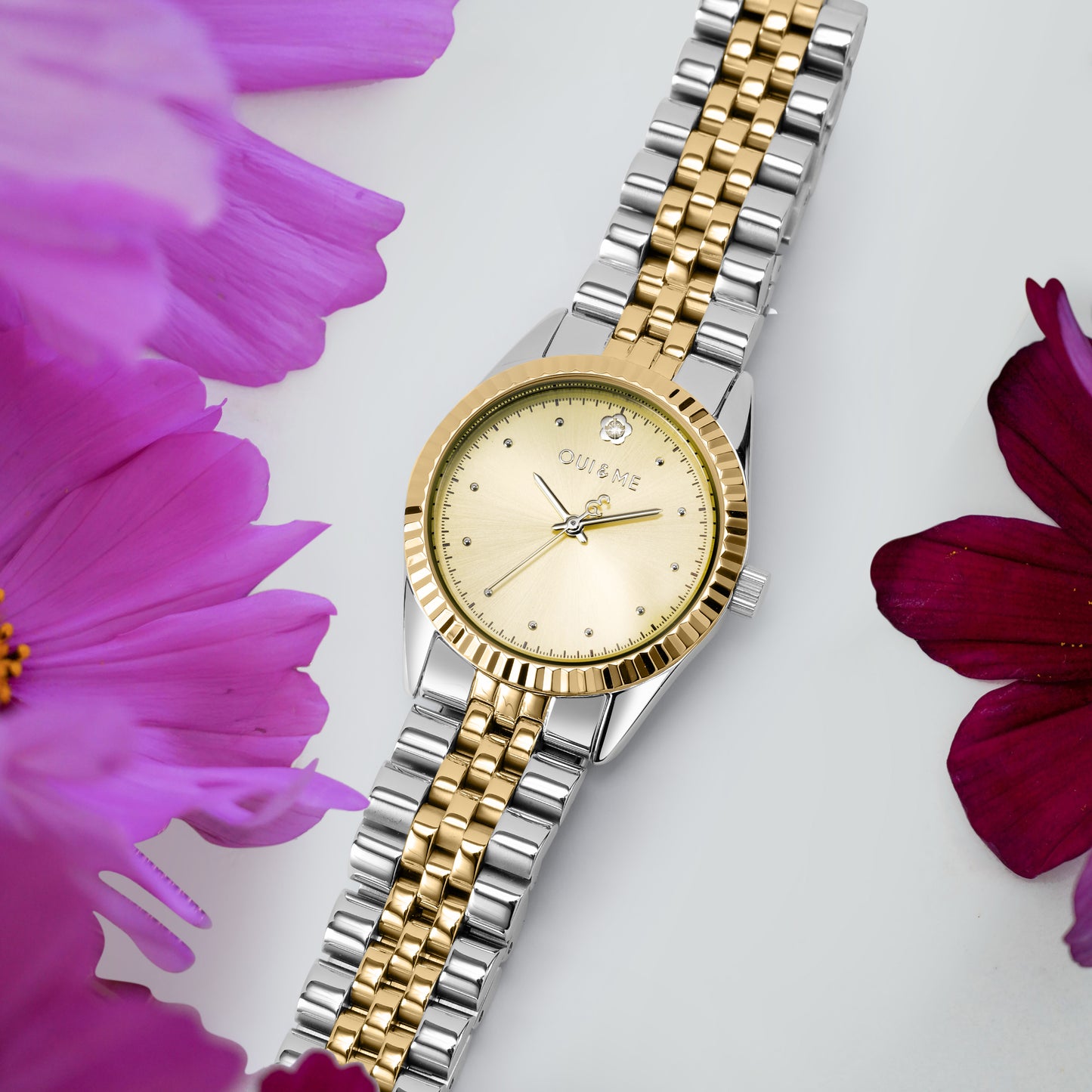 Oui&Me Coquette 30mm Two Tone Champagne Watch