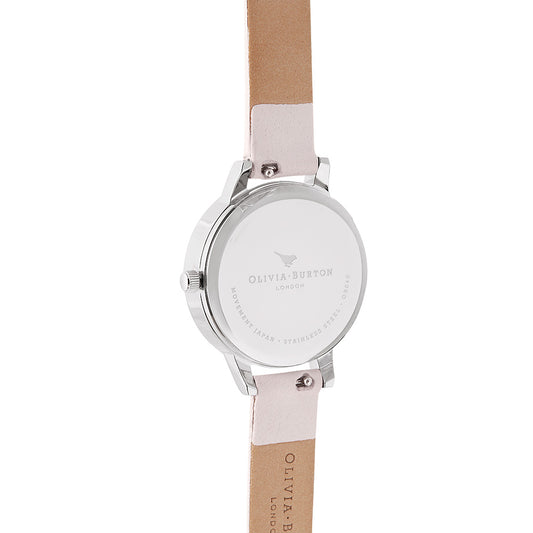 Olivia Burton Semi Precious Silver Blossom Watch