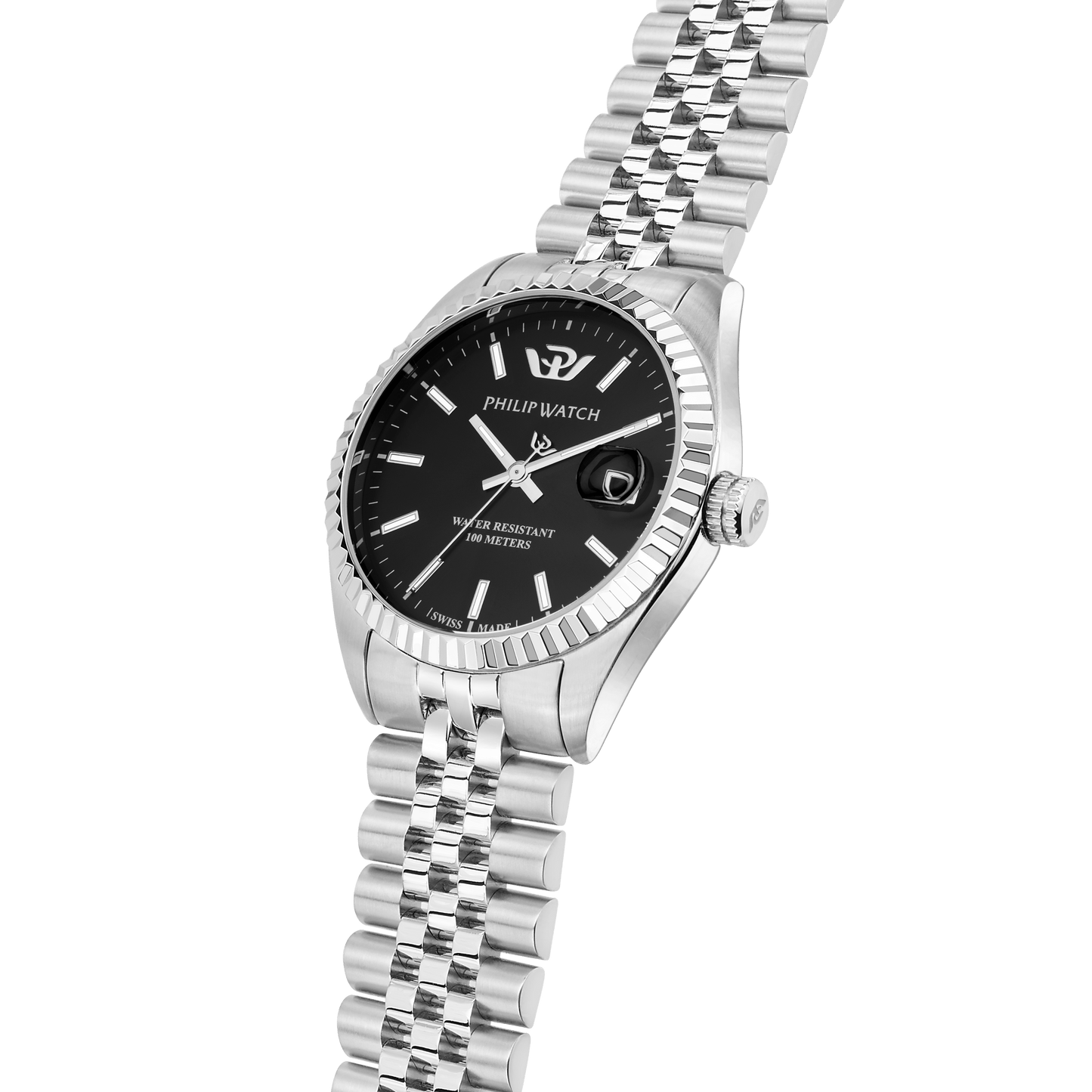 Philip Watch Swiss Made Caribe 35mm Silver Women's Watch