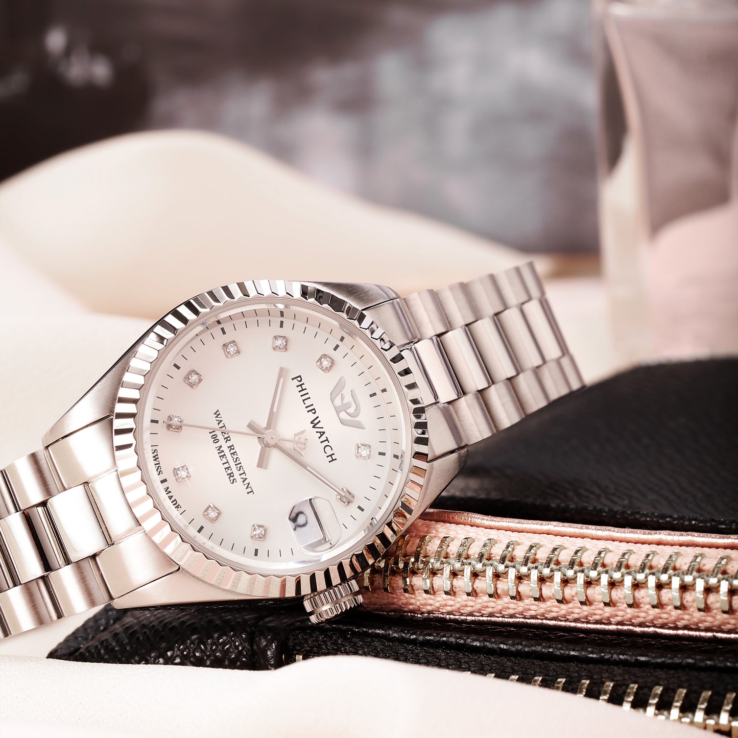 Philip Watch Swiss Made Caribe Diamond 31mm Watch