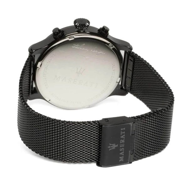 Maserati Epoca 42mm Black Steel Mesh Watch