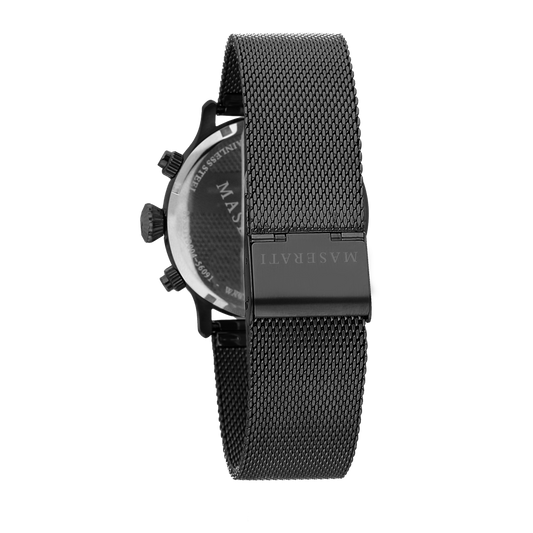 Maserati Epoca 42mm Black Steel Mesh Watch