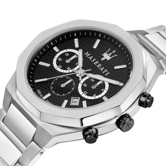 Maserati Stile Silver Chronograph