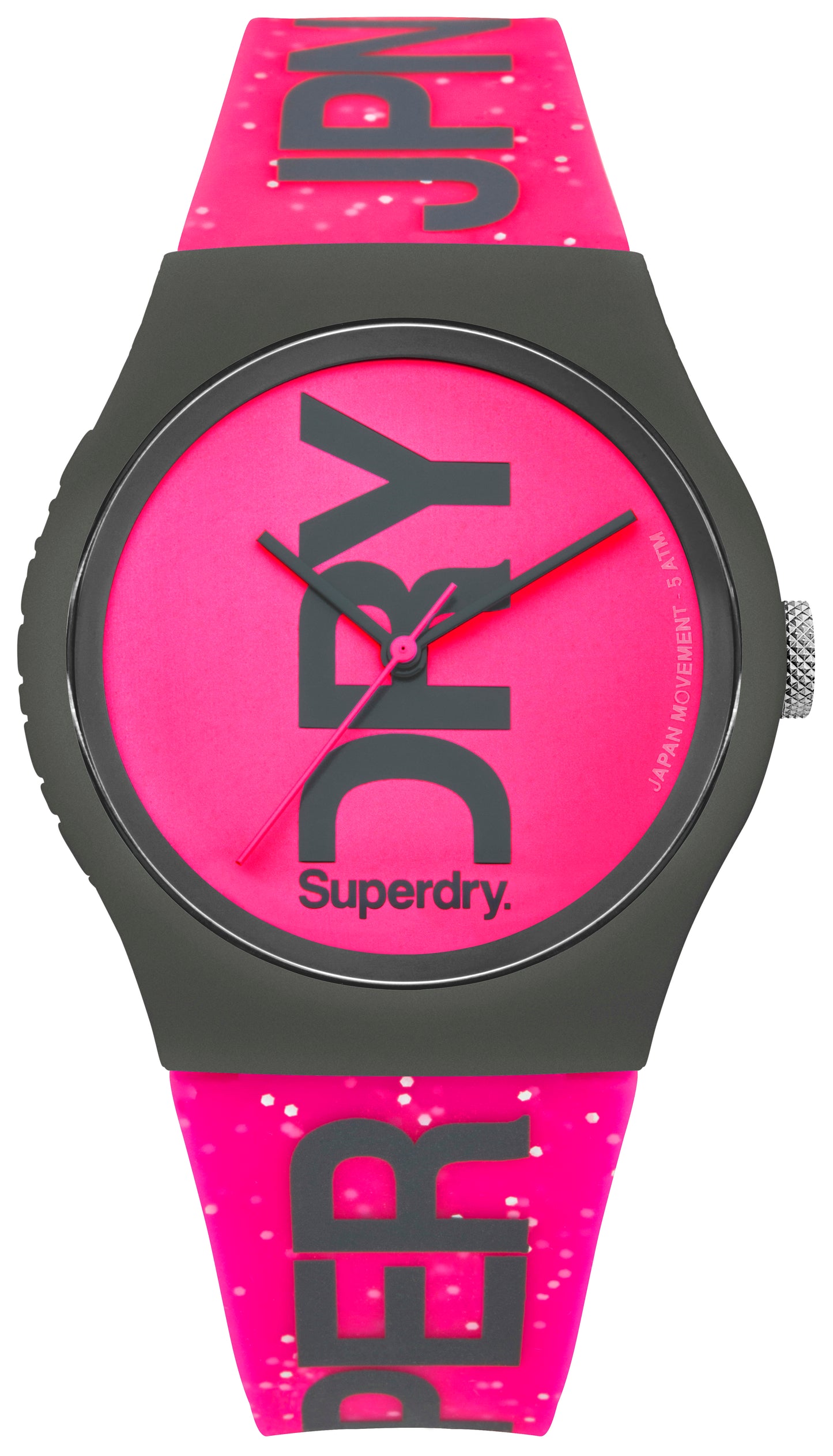 Superdry Glitter Pink Watch