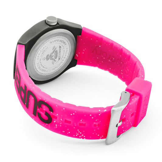 Superdry Glitter Pink Watch