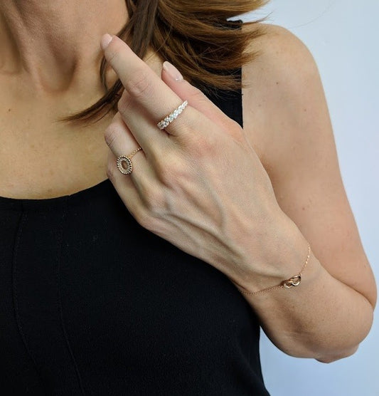 GEORGINI ORION RHODIUM RING