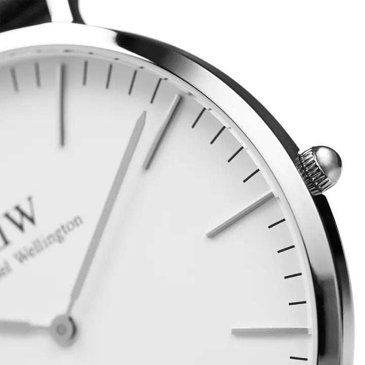 Daniel Wellington 40mm Classic Reading Silver Watch Wotch Boutique