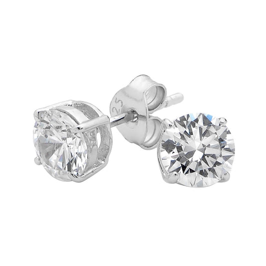 GEORGINI 8MM BRILLIANT STUD EARRING