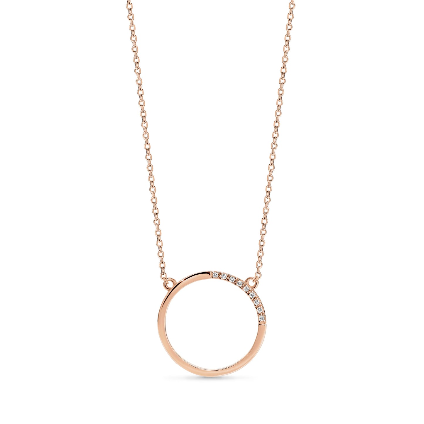 GEO ROSE GOLD PENDANT