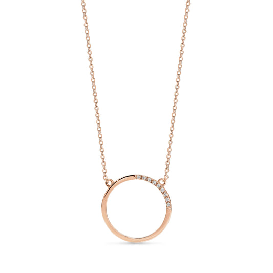 GEO ROSE GOLD PENDANT