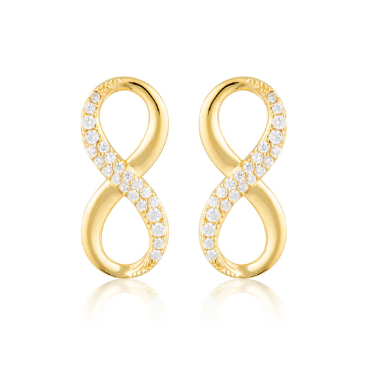 FOREVER INFINTY EARRINGS - GOLD