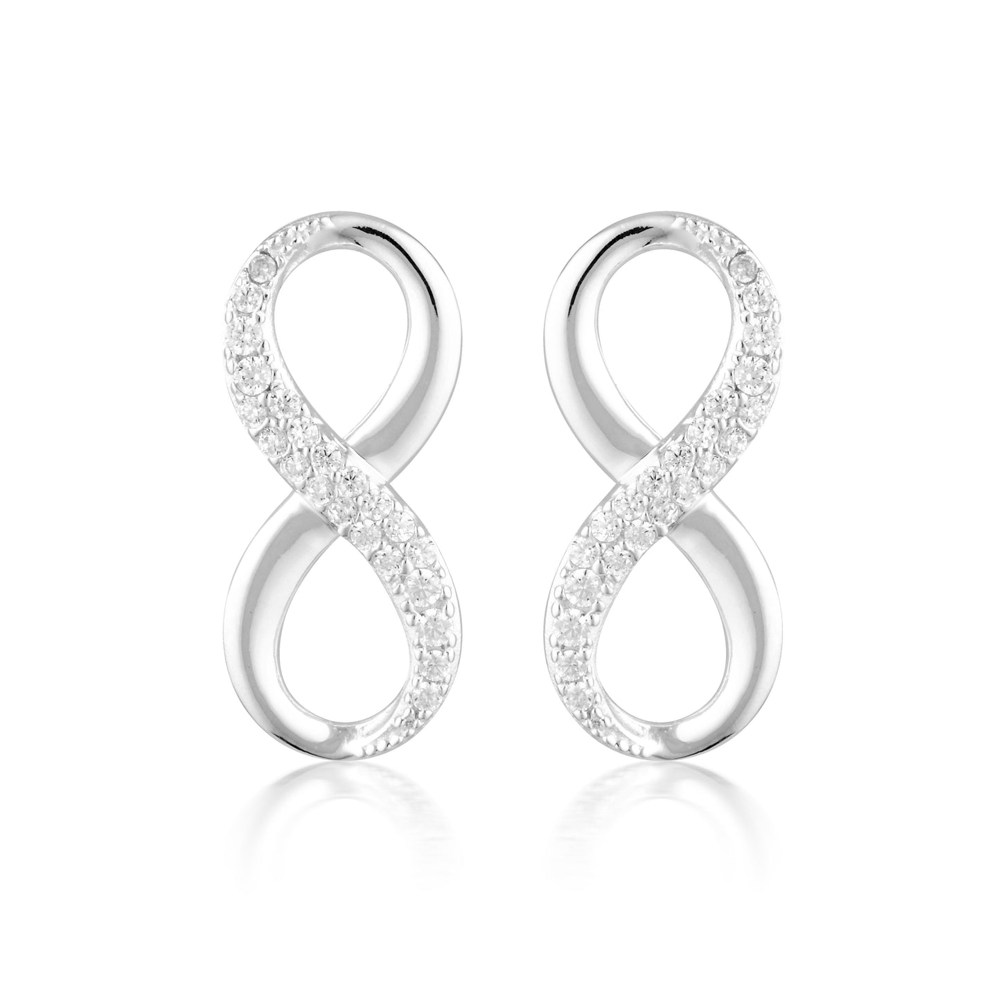 FOREVER INFINTY EARRINGS - SILVER
