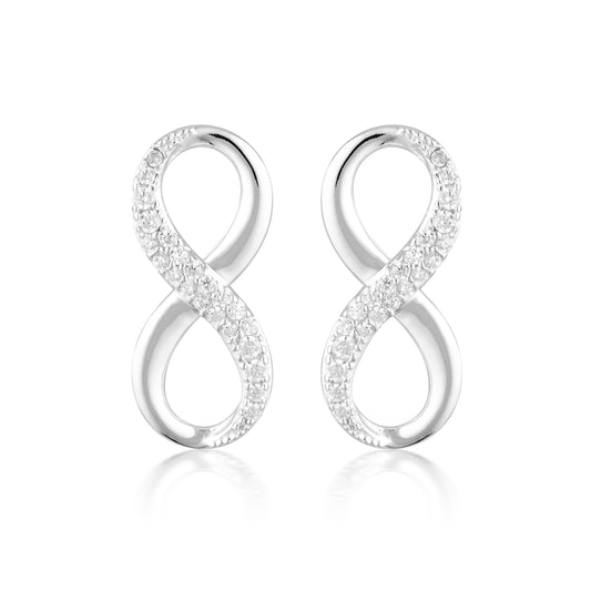 FOREVER INFINTY EARRINGS - SILVER