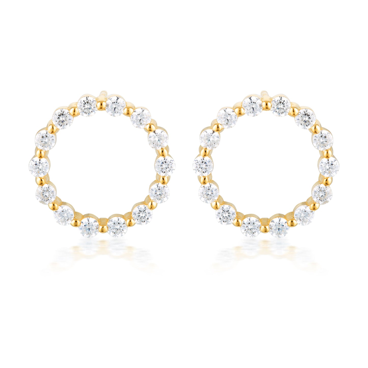SMALL CIRCLE OF LIFE EARRING - GOLD