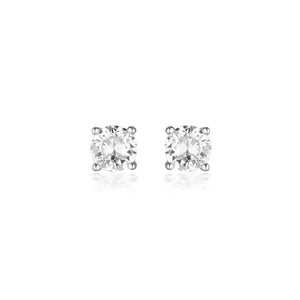 GEORGINI GOLD MOISSANITE STUDS 1TCW IN 9CT WHITE GOLD