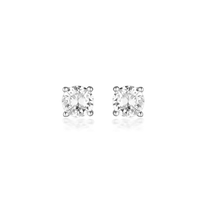 GEORGINI GOLD MOISSANITE STUDS 1TCW IN 9CT WHITE GOLD