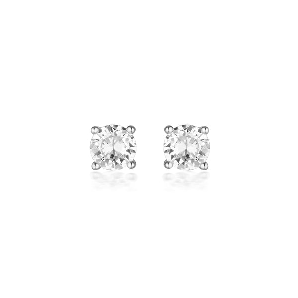 GEORGINI GOLD MOISSANITE STUDS 1TCW IN 9CT WHITE GOLD