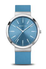 Load image into Gallery viewer, Bering Gents 41mm Acrtic Blue Dial Arctic Blue Silicon Strap Watch