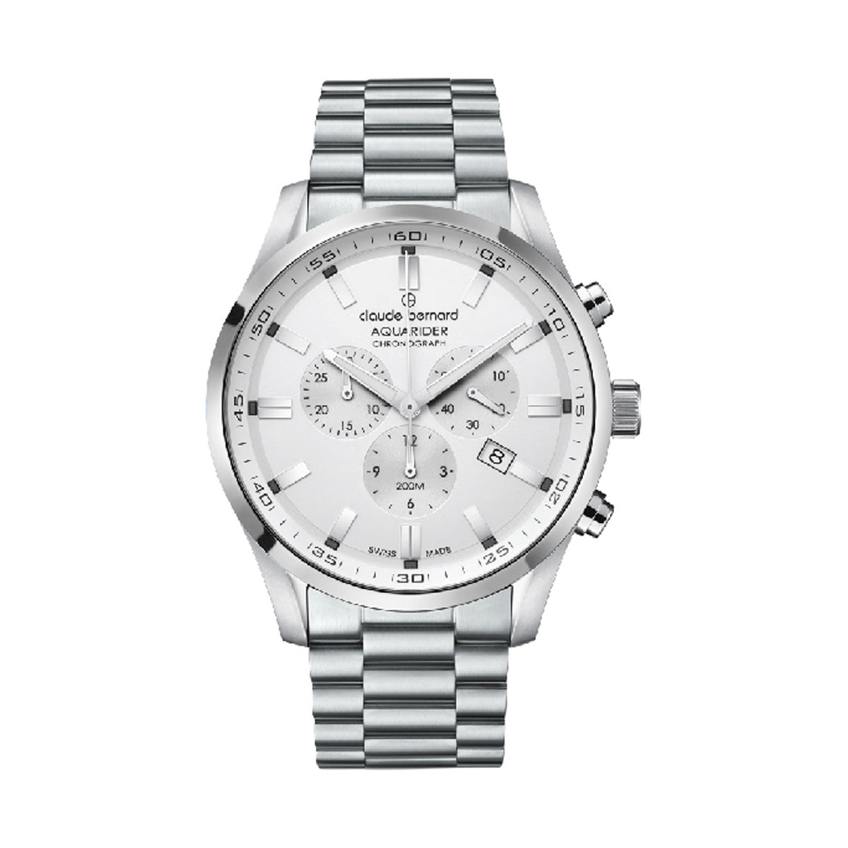 Claude Bernard Aquarider Stainless Steel Chronograph