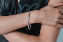 Load image into Gallery viewer, SELENA 3MM TENNIS BRACELET 17.5CM SILVER