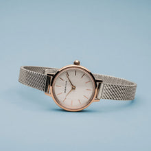 Load image into Gallery viewer, Bering Classic 26mm Rose Gold Silver Milanese Strap Watch