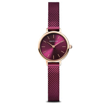 Load image into Gallery viewer, Bering Classic 26mm Purple Milanese Strap Watch