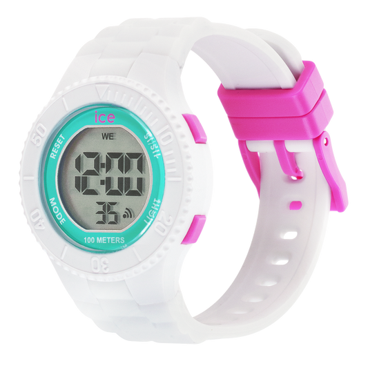 ICE digit - White turquoise