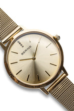 Load image into Gallery viewer, Bering Classic Ladies 34mm Round Rose Gold Case Grey Mesh Stra Watch