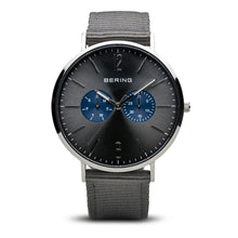 Load image into Gallery viewer, Bering Classic Polished Silver Black Watch